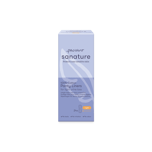 Sanature 100% Cotton Incontinence Liners Light