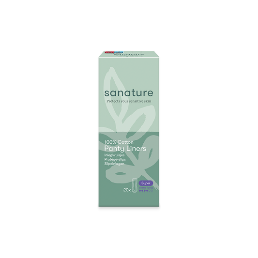 Sanature 100% Cotton Panty Liners Super